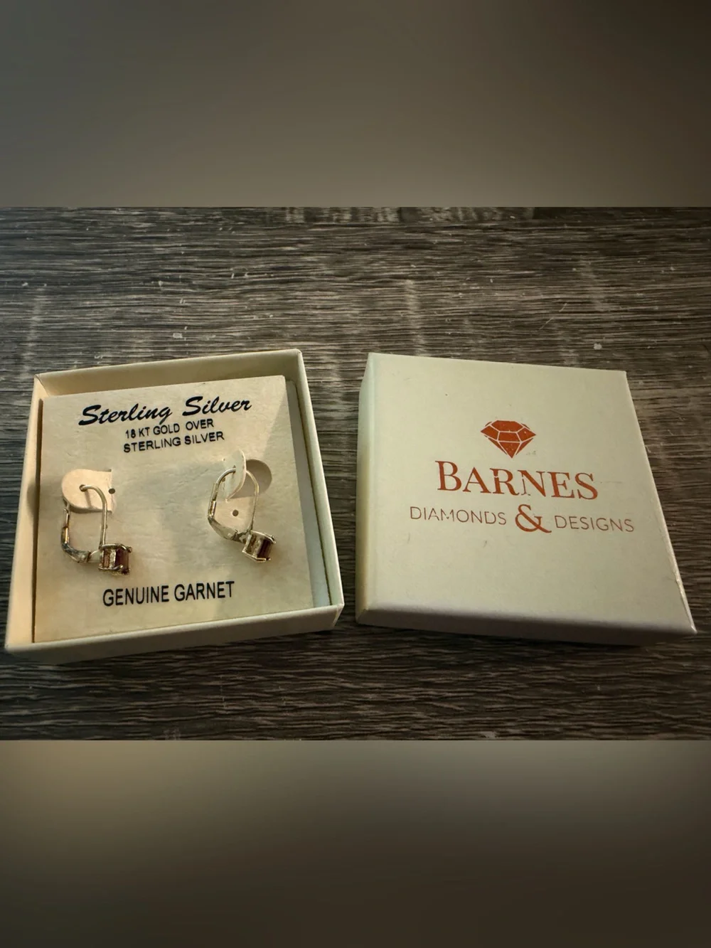 Genuine Garnet earrings